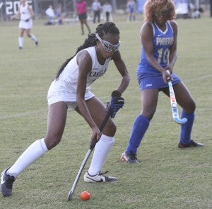 Lakeland High School senior Chaunsa Saunders contributed to an overall strong defensive effort on Tuesday, despite the Lady Cavaliers' season-ending 2-0 loss to host York High School in the conference tournament semifinals.
