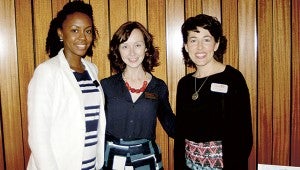 From left, Tiffany Mason, Shannon Langford and Sarah Melvey became volunteers with Shared Hope International after witnessing human trafficking in Sicily.