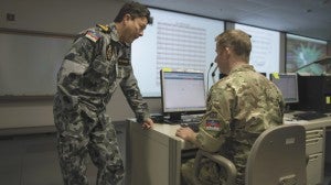 Participants at Cyber Guard 2016 work through a training scenario during the nine-day exercise in Suffolk in June. (DoD Photo by Navy Petty Officer 2nd Class Jesse A. Hyatt)