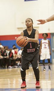 Briana Autrey lines up a foul shot last season, when she was named honorable mention for the all-conference team. She and the rest of the Lady Warriors look to return to winning form this year, and are off to a good start with a win over Oscar Smith High School on Tuesday. (File Photo)