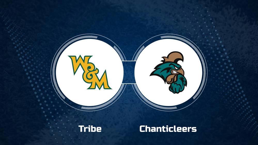 Where to Watch William & Mary vs. Coastal Carolina on TV or Streaming Live - Sept. 7