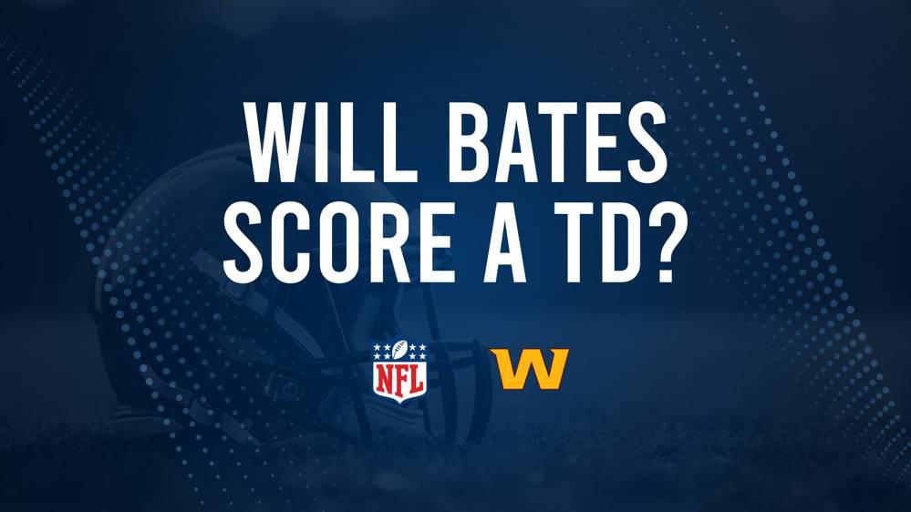 Will John Bates Score a Touchdown Against the Buccaneers in Week 1?