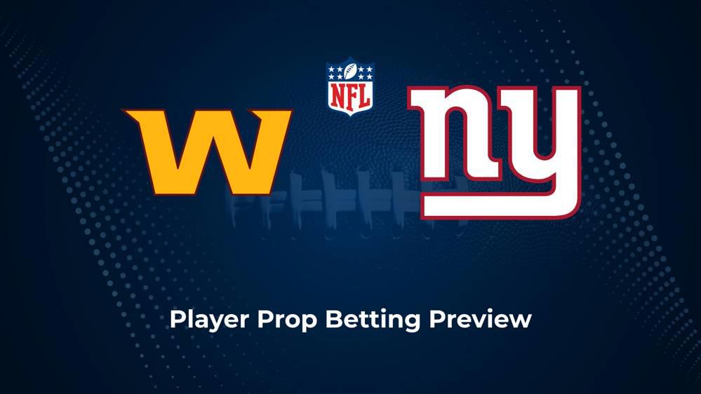 Commanders vs. Giants Player Props & Odds – Week 9