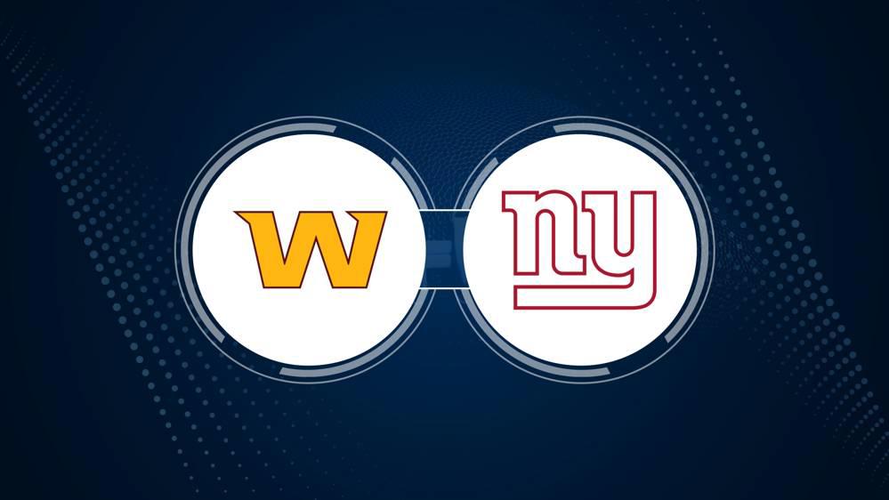 Commanders vs. Giants Same Game Parlay Picks – NFL Week 9