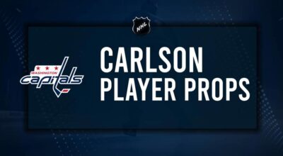 John Carlson Player Prop Bets for the Capitals vs. Flyers Game - October 22