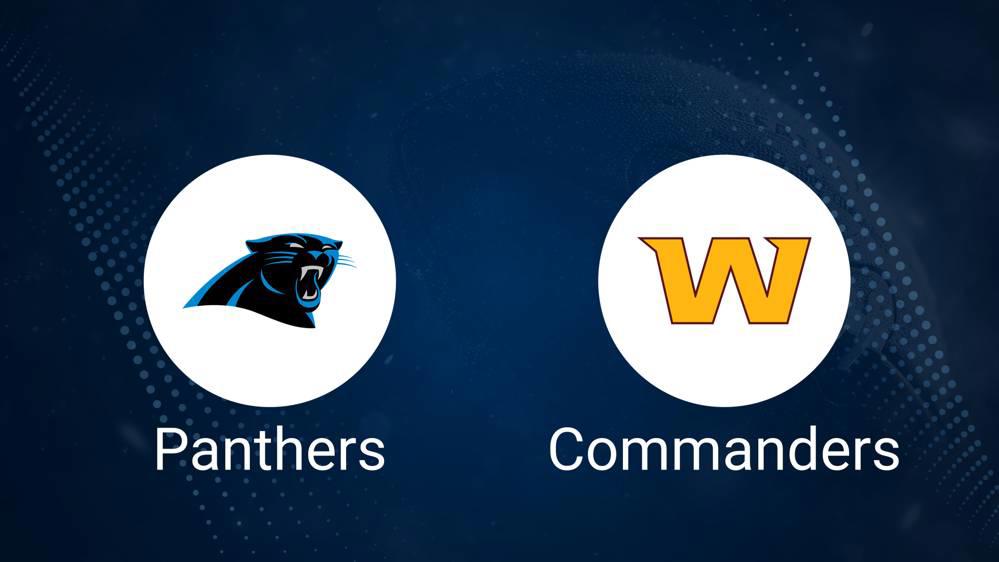 Where to Watch Panthers vs. Commanders on TV or Streaming Live - Oct. 20