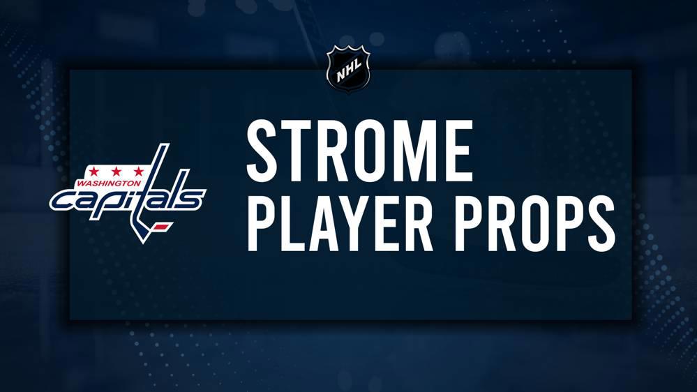 Dylan Strome Player Prop Bets for the Capitals vs. Penguins Game - November 8