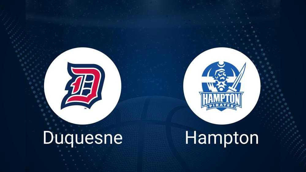 How to Watch Duquesne vs. Hampton on TV or Live Stream - November 25