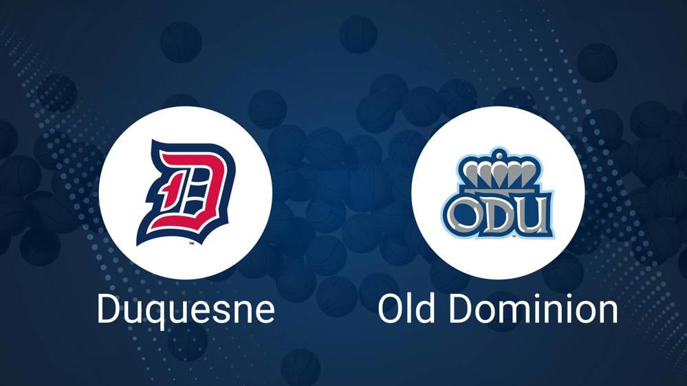 How to Watch Duquesne vs. Old Dominion on TV or Live Stream - November 26