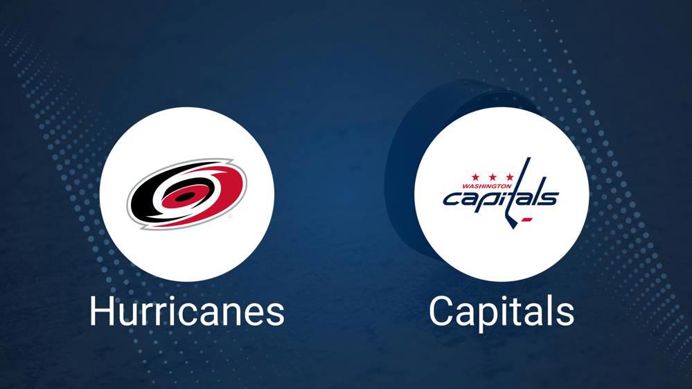 Where to Watch Carolina Hurricanes vs. Washington Capitals on TV or Streaming Live - November 3