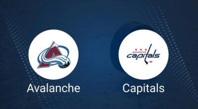 Where to Watch Colorado Avalanche vs. Washington Capitals on TV or Streaming Live - November 15