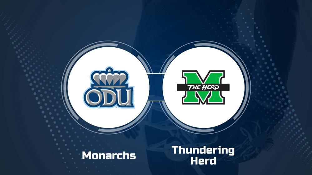 Where to Watch Old Dominion vs. Marshall on TV or Streaming Live - Nov. 23