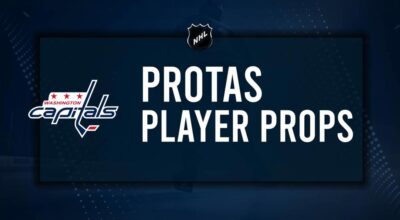 Aliaksei Protas Player Prop Bets for the Capitals vs. Sharks Game - December 3