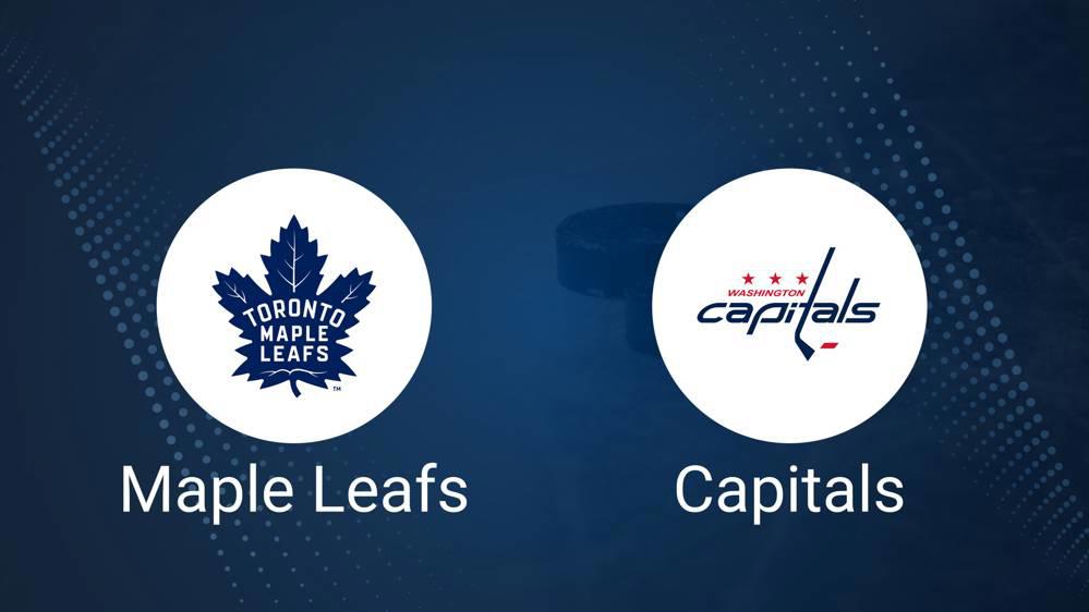 Where to Watch Toronto Maple Leafs vs. Washington Capitals on TV or Streaming Live - December 28