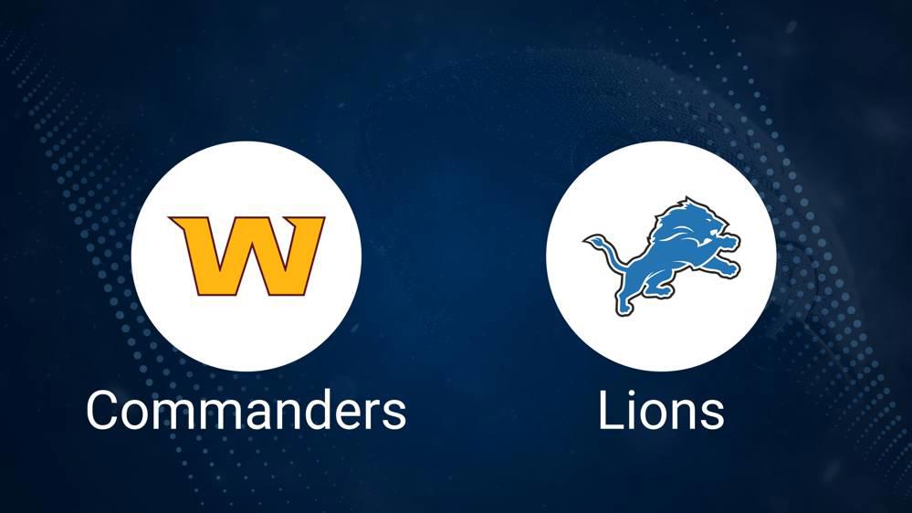 Commanders vs. Lions: Odds, Moneyline, and Spread - NFL Playoffs