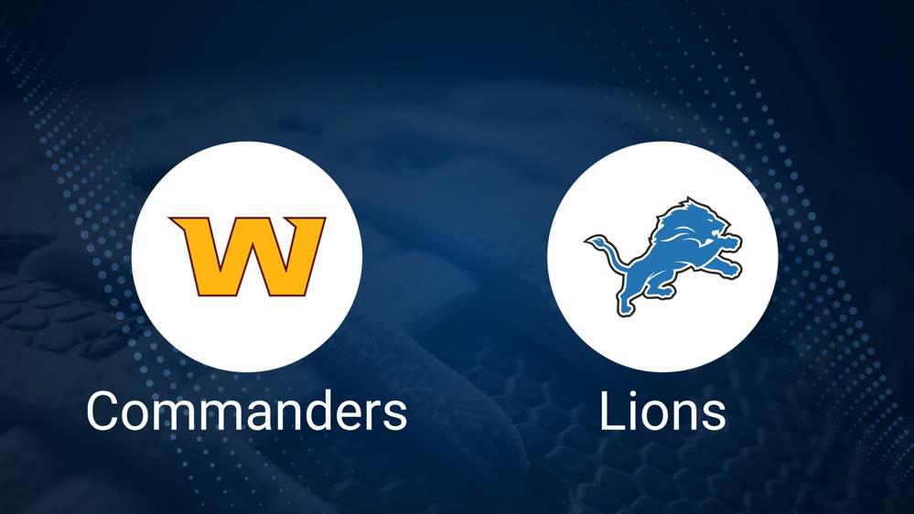 Where to Watch Commanders vs. Lions Divisional Round on TV or Streaming Live - Jan. 18