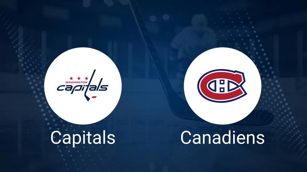 Where to Watch Washington Capitals vs. Montreal Canadiens on TV or Streaming Live - January 10